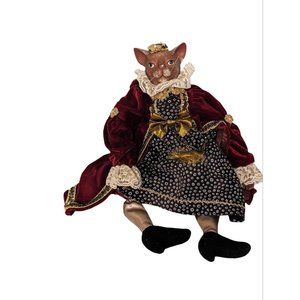 Kasma Ltd. Porcelain Cat Doll Royal Queen Jointed 16"